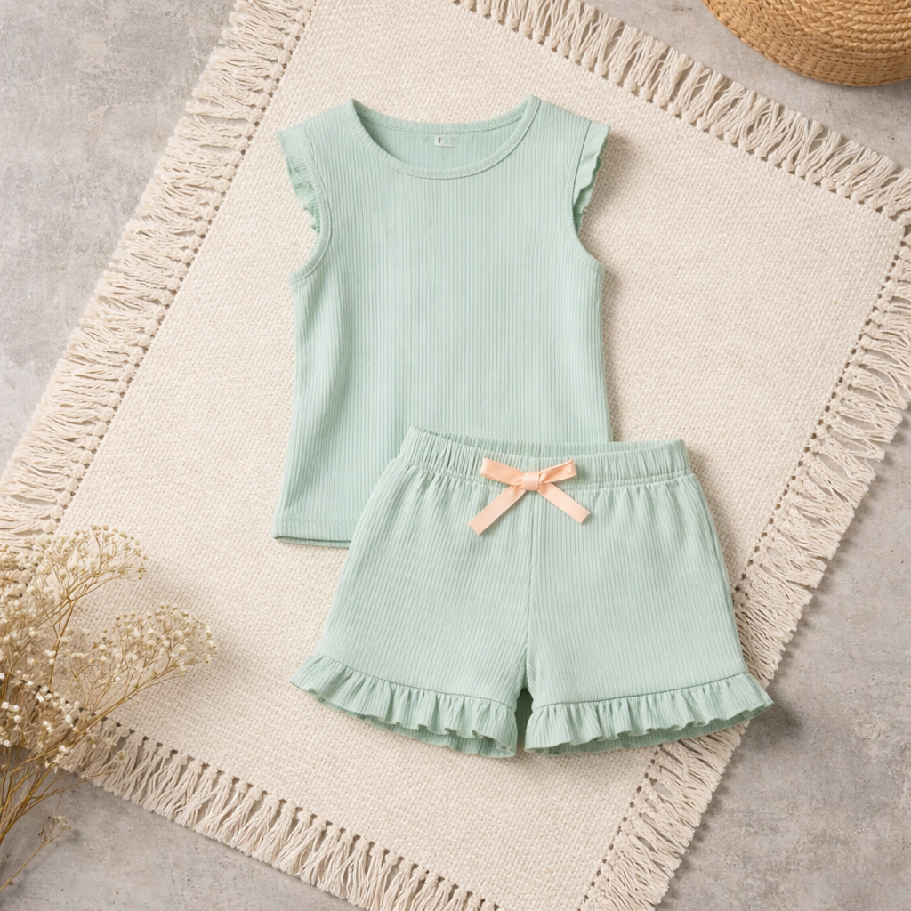Completo t-shirt+short verde