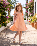 Vestito in cotone arancione