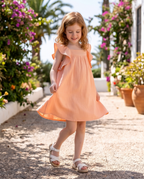 Vestito in cotone arancione