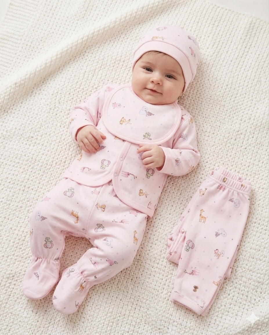 Set 5 pezzi rosa