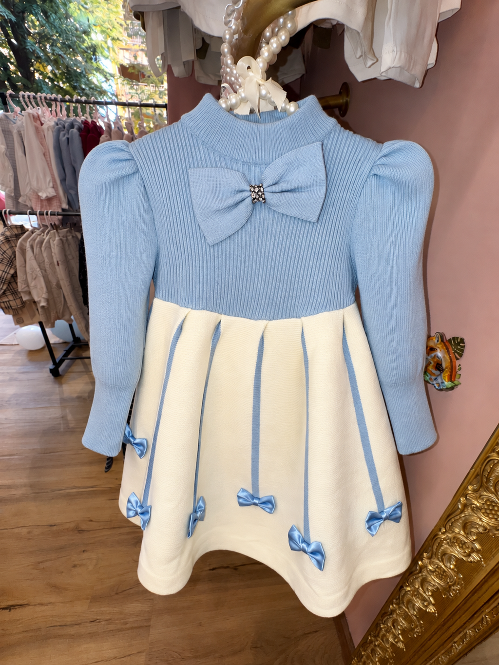 Abito blu 100%LANA