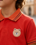 Completo orsetto in rosso