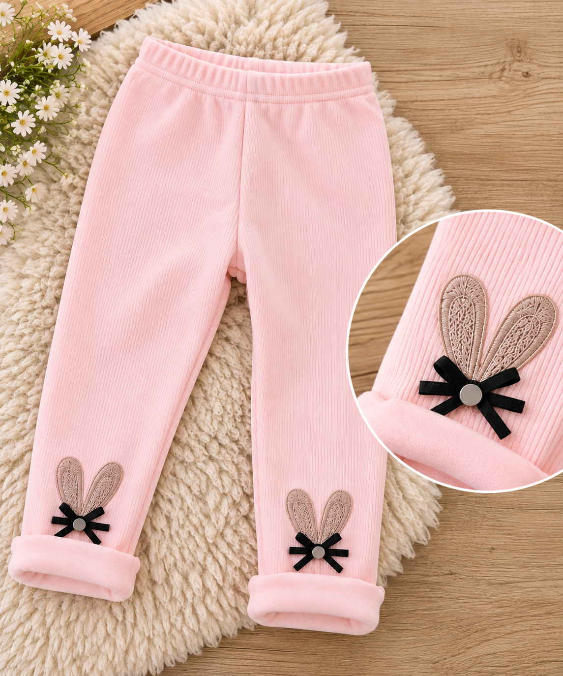 Leggings Felpato Pink Bunny