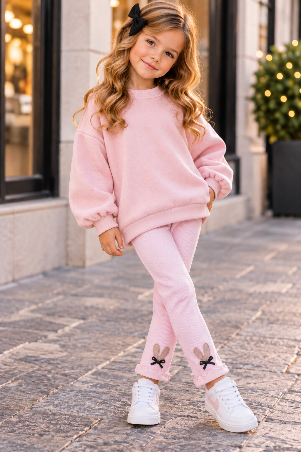 Leggings Felpato Pink Bunny
