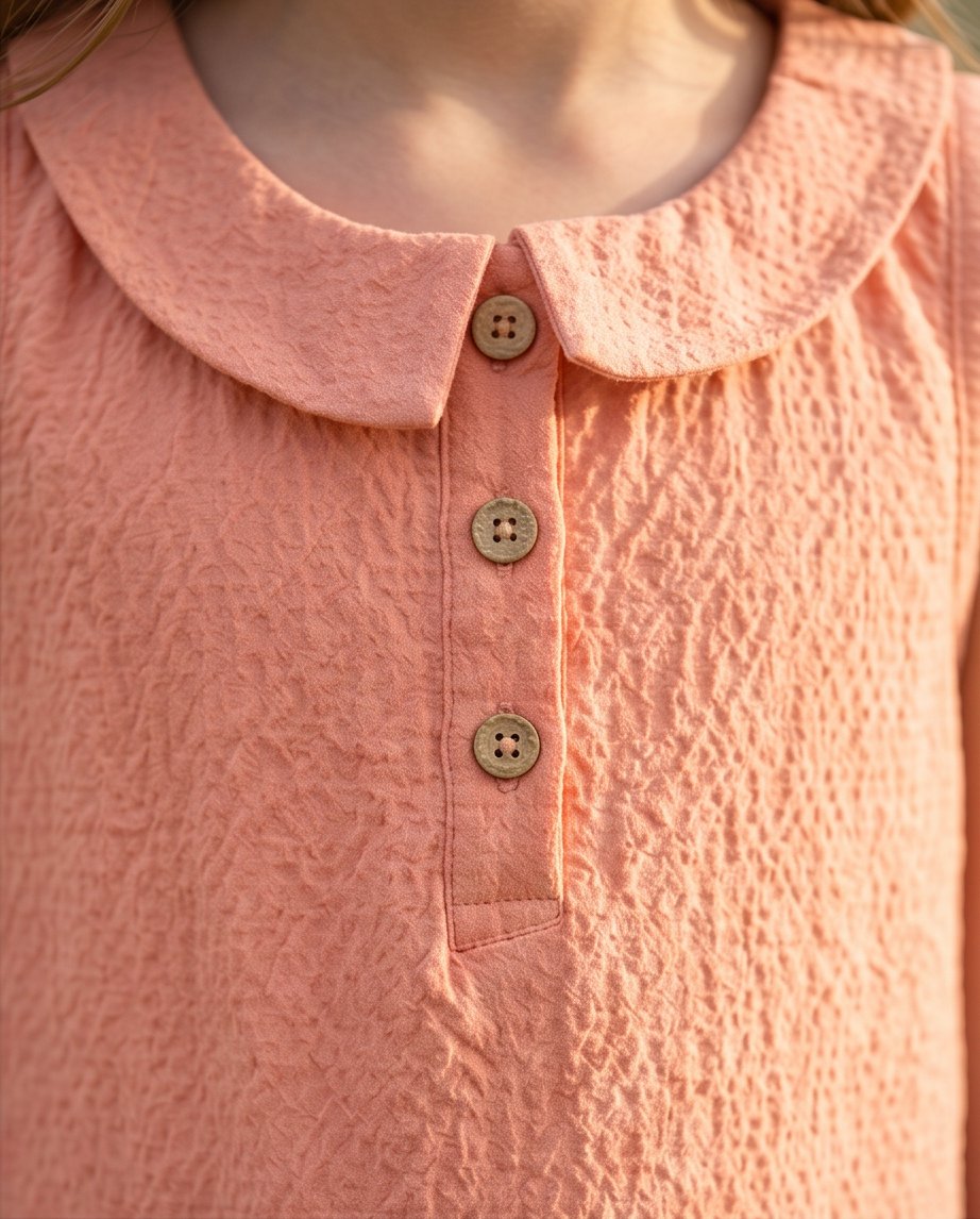 Abito arancione in cotone leggero