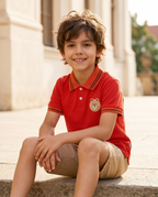 Completo orsetto in rosso