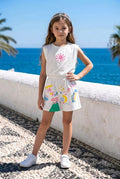 Completo short+t-shirt 100% cotone