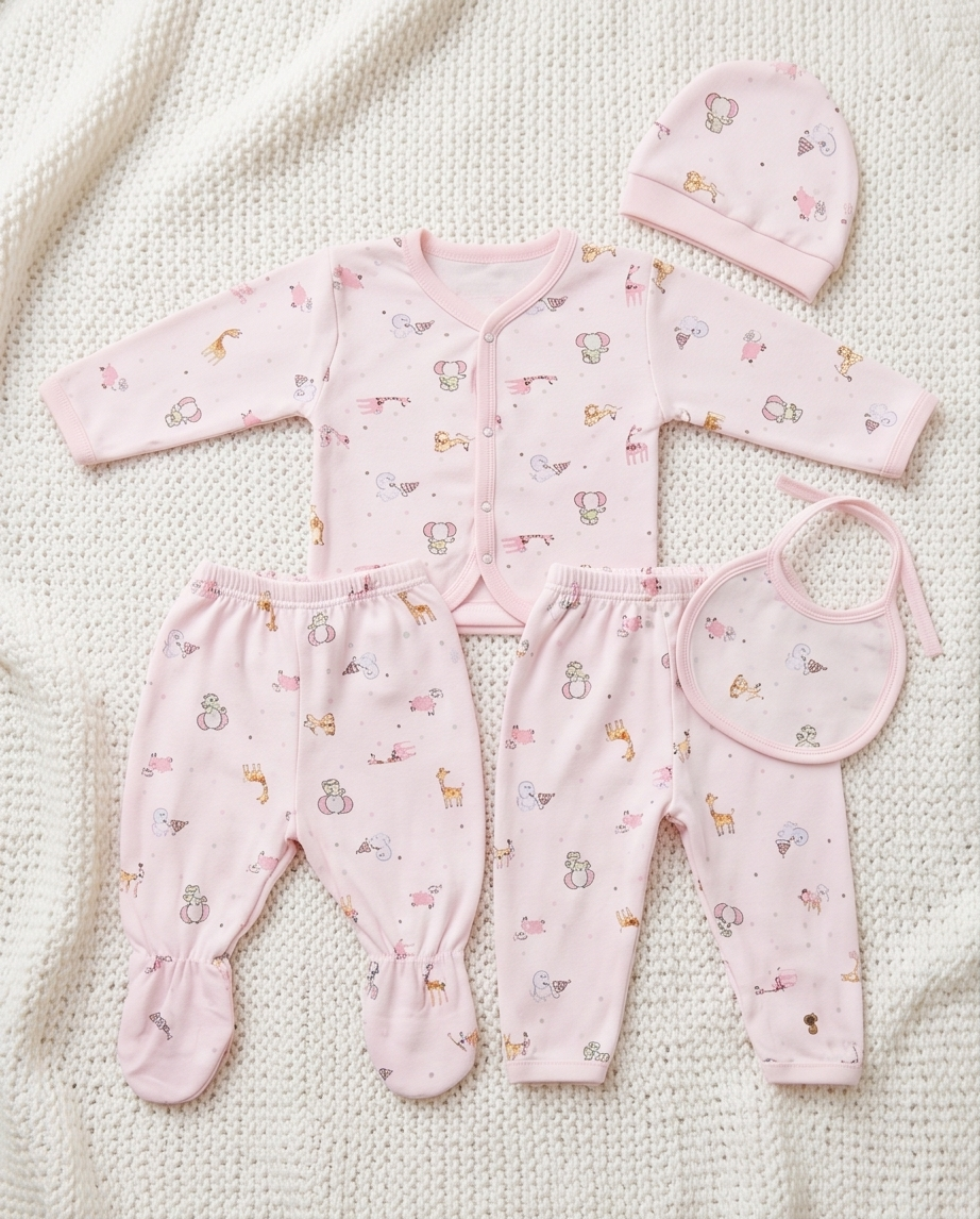Set 5 pezzi rosa