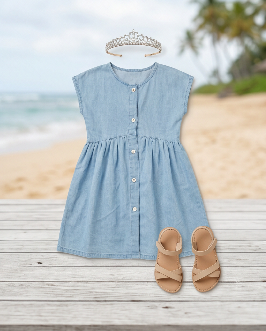 Vestito di jeans - blue